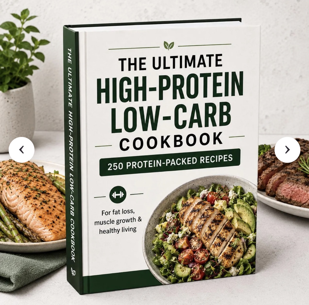 High-protein low-carb cookbook example